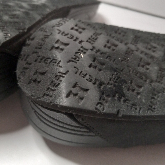 HEAL SELECT BLACK MULTICOLOR COMFORT WEDGE FLIP FLOP SANDALS 10 M PREOWNED. - Picture 8 of 9